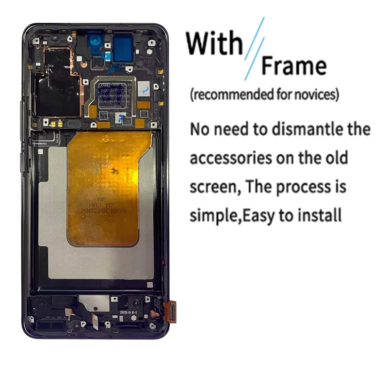 AMOLED For Xiaomi 13 13 Pro 2210132G 2210132C LCD Touch Screen Digitizer For Mi 13 13 Pro 2211133C 2211133G LCD Frame