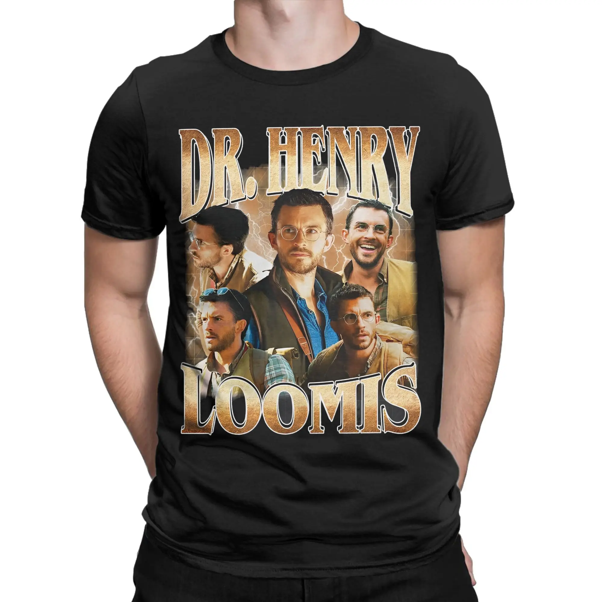 الرجال الدكتور هنري Bootleg جوناثان بيلي تي شيرت الحديقة الجوراسية ملابس قطنية رهيبة قصيرة الأكمام تي شيرت الصيف تي شيرت