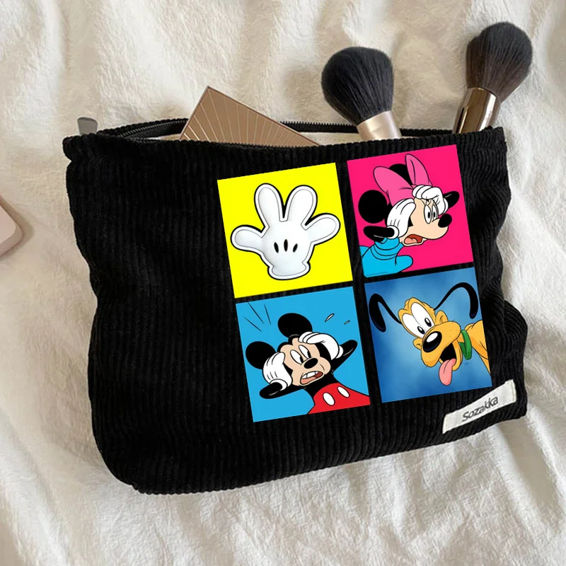 Mickey Mouse The Lion King Girl Cosmetic Bag Makeup Bag Women Toiletry Bag Female Storage Cases Ladies Makeup Pouch Purse Gifts