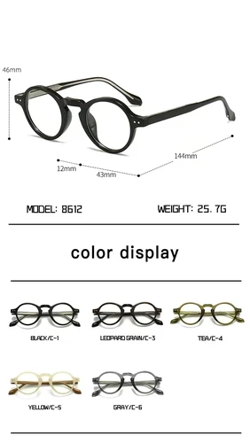 Imagen 2 del producto Gafas de miopía para hombre, gafas antiluz azul para ordenador, gafas de lectura graduadas ópticas, moda polígono Retro, novedad de 2024