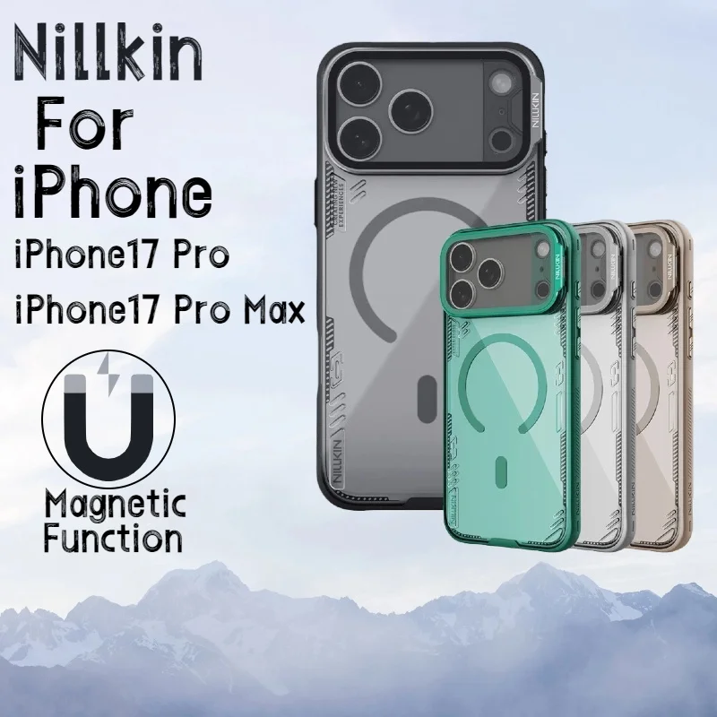 

Nillkin For iPhone 17 Pro max / 17 Pro Case Iceblade Prop Magnetic Privacy Lens Camera Protect Cover with Stand Phone Case