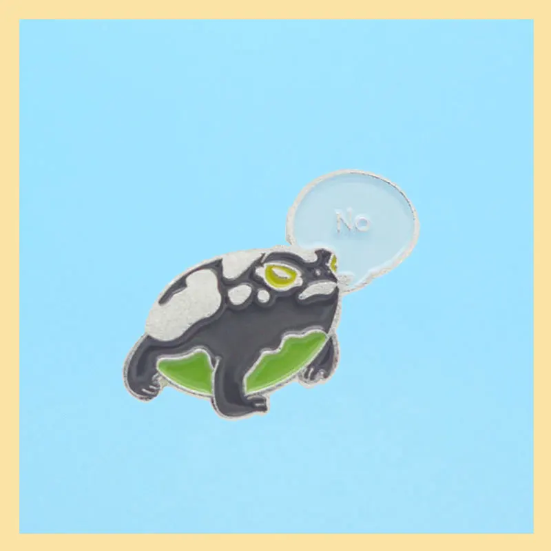 Loveliness Little Frog Creativity Brooch Original Small Animal Cartoon Badge Gather Student Schoolbag Accessory Pin