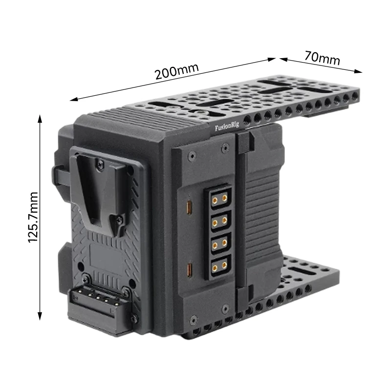 Camera Cage Expansion Module Cineback Cage for Nikon ZR Z6 Z7 Z8 II V Mount Power Expansion Camera Rig
