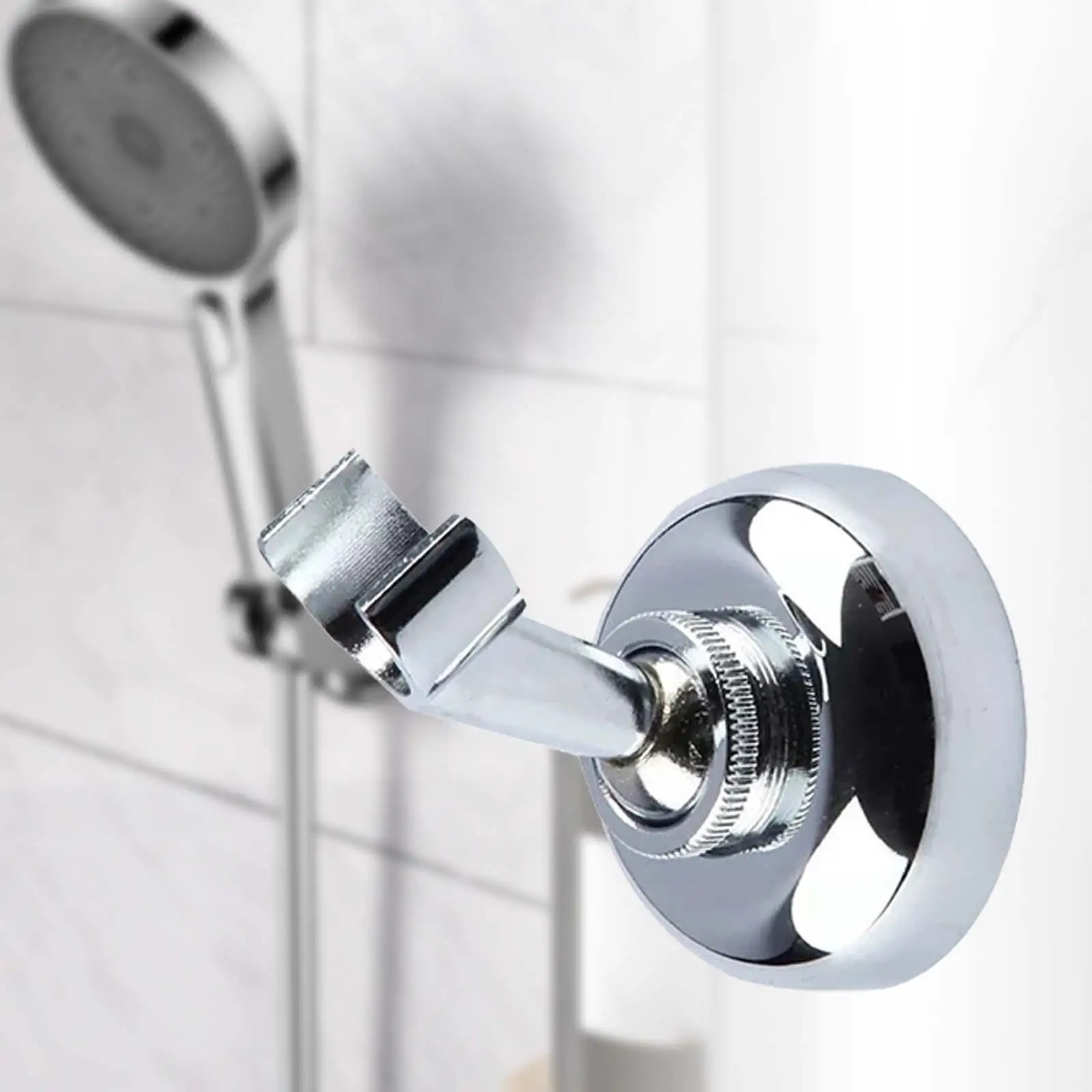 Hand Shower Holder Zinc Alloy Wall Mounted Handheld Adjustable Angle Bathroom Fitting Wall Shower Accessories Shower Holder