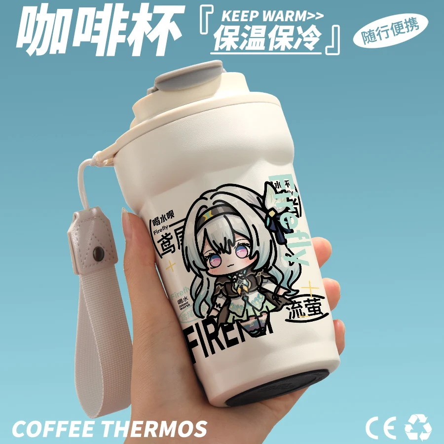 Anime Honkai: Star Rail Cosplay Heat Preservation Cup Creativity Insulated Mug Cartoon Thermos Water Glass Birthday Xmas Gift