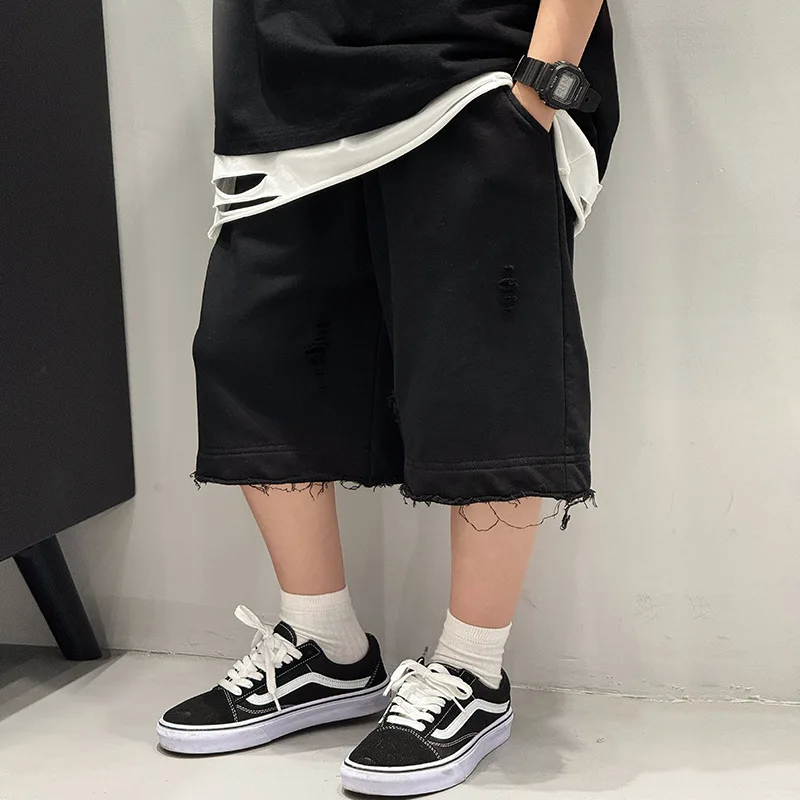 

Детские шорты, новинка лета 2025 года, однотонные свободные повседневные шорты для мальчиков и девочек