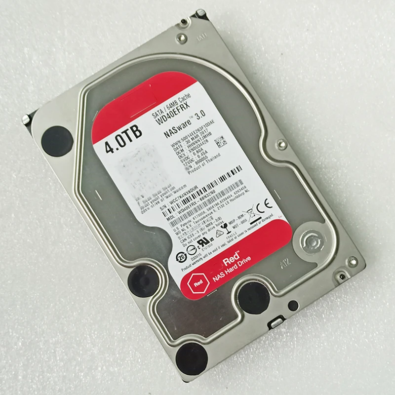 WD40EFRX 4T 3.5 "NAS Server Hard Disk 5400 RPM 64M SATA