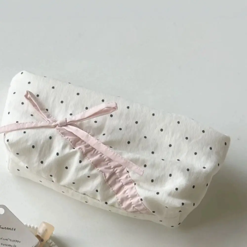 น่ารัก Bowknot Wave Point ปากกากระเป๋าการ์ตูนของขวัญดินสอขนาดใหญ่ความจุปากกา BagStationery กระเป๋านักเรียนอุปกรณ์