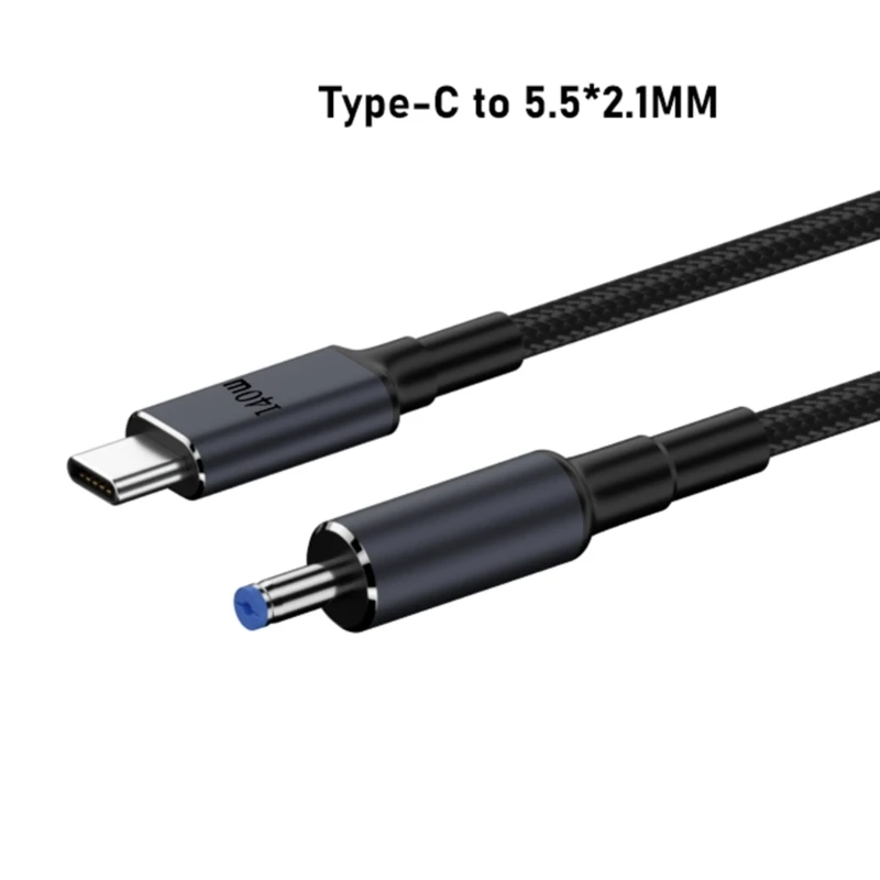 L74b tipo para dc5.5x2.1mm 5.5x2.5mm carregamento rápido para laptop 140w (28v/5a) extensão trançado fonte