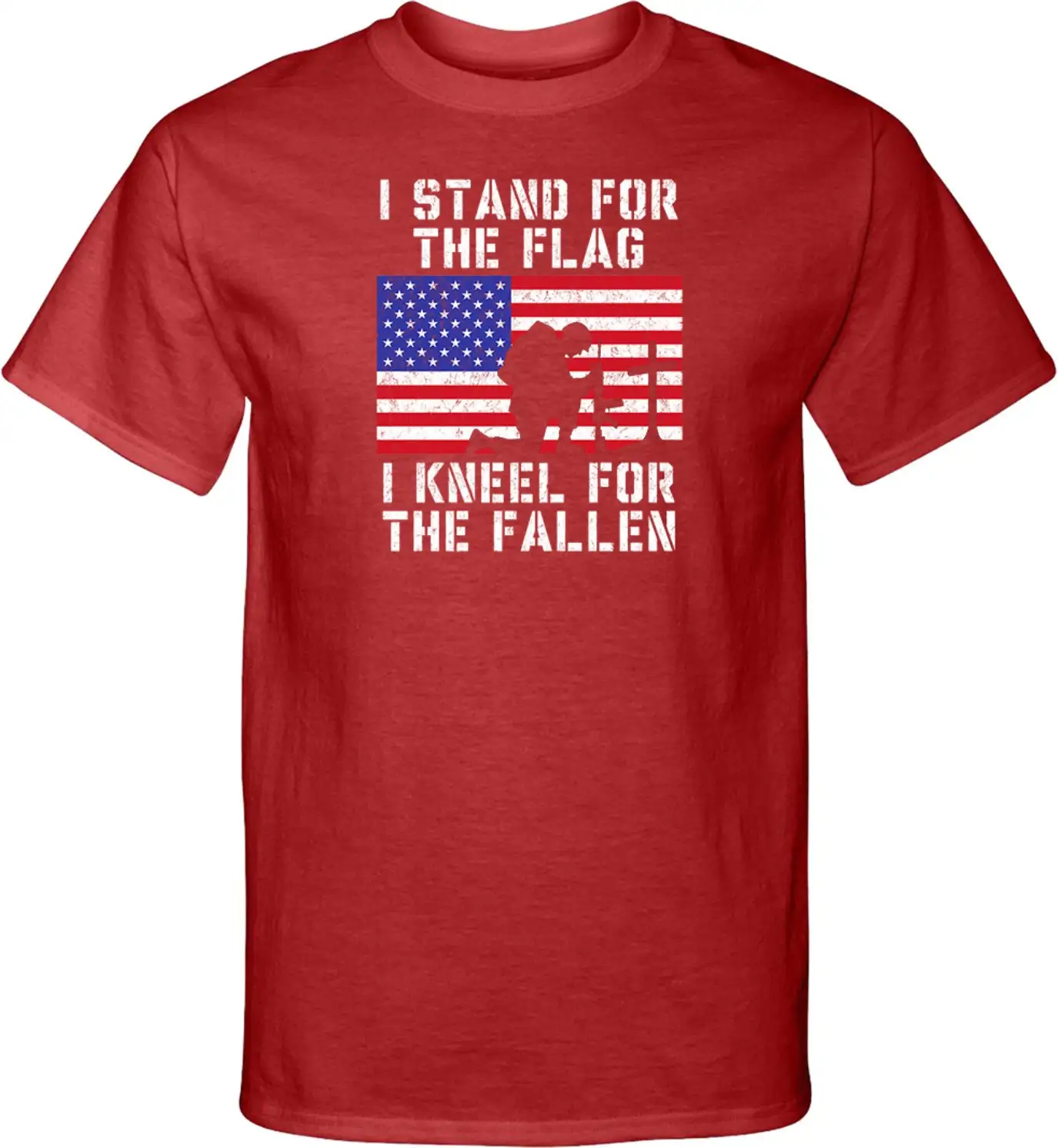 Usa I Stand For The Flag Kneel Fallen Tall T Shirt Pc61T