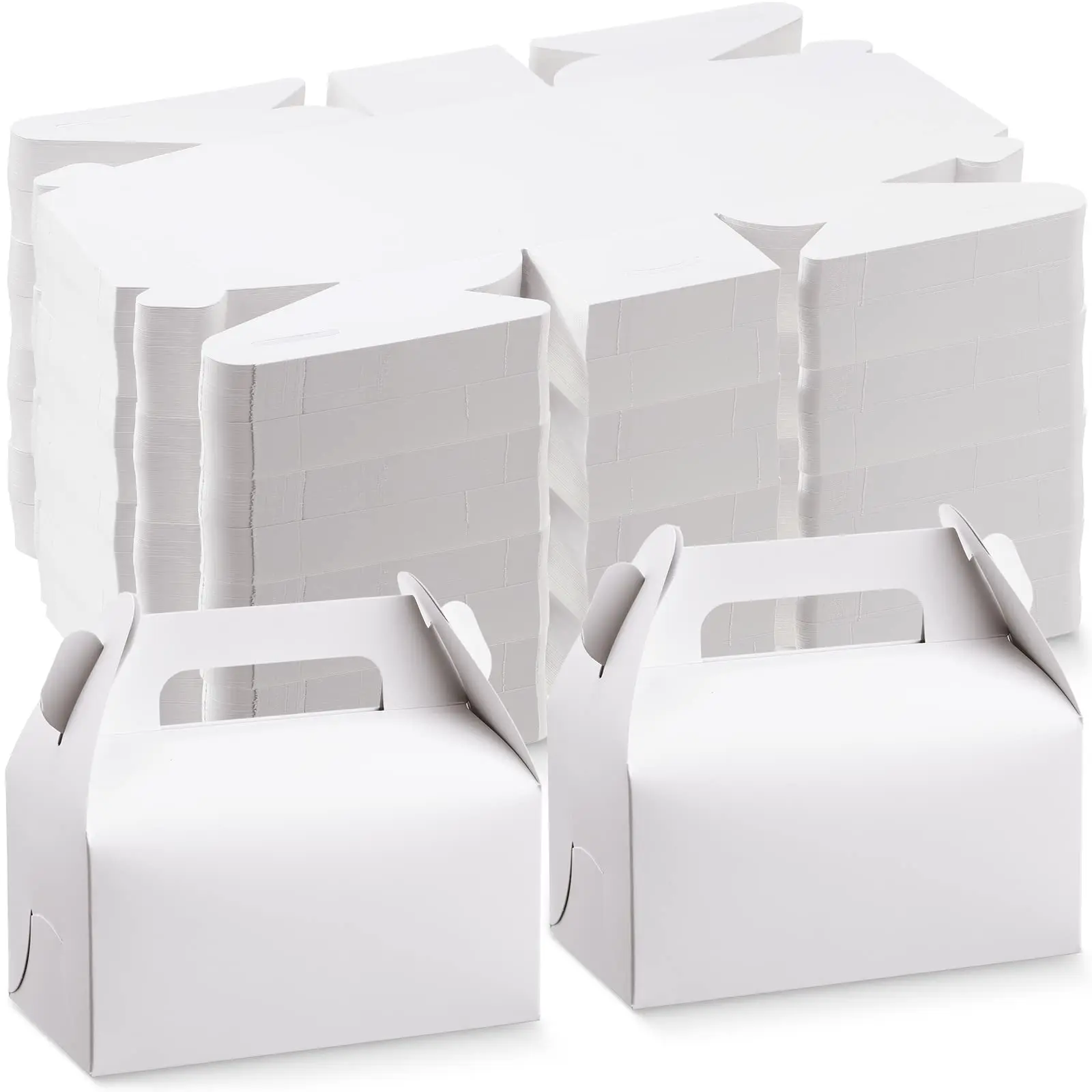 

20 Pack Gable White Candy Treat Boxes,Kraft Paper Small Goodie Gift Boxes for Wedding and Birthday Party Favors Box