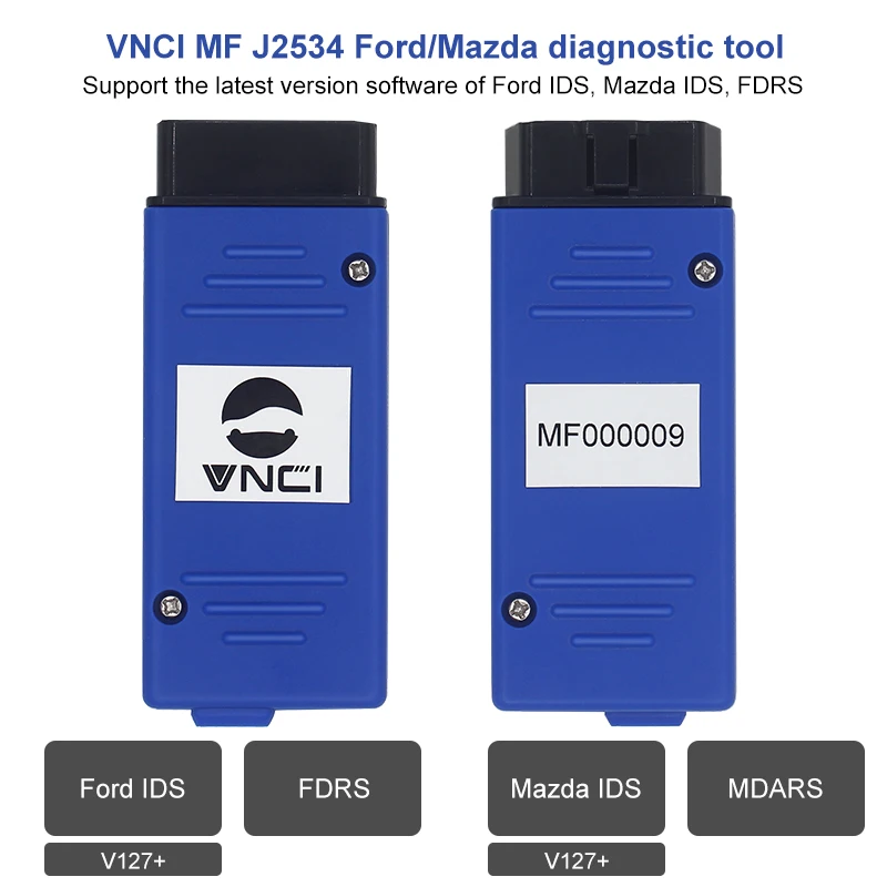 

VNCI MF J2534 Diagnostic Scanner Tool supports Ford Mazda IDSv130+ software PassThru & ELM327 Protocol Update