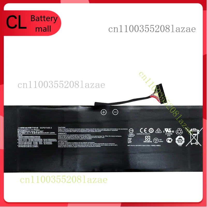 

BTY-M47 Genuine Battery for MSI GS40 6QE-006XCN 6QE-055XCN GS43 GS43VR 6RE-045C