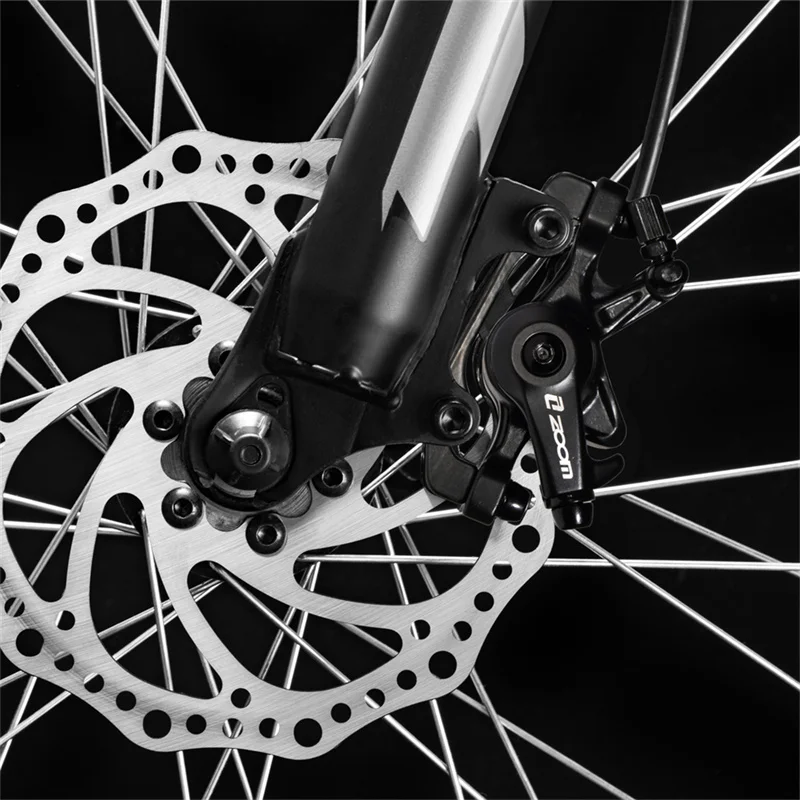 ZOOM Bicycle Disk Brakes Front Rear MTB Mechanical Pull Double Brake Calipers Road Mountain Bike Disc Brake Calipers