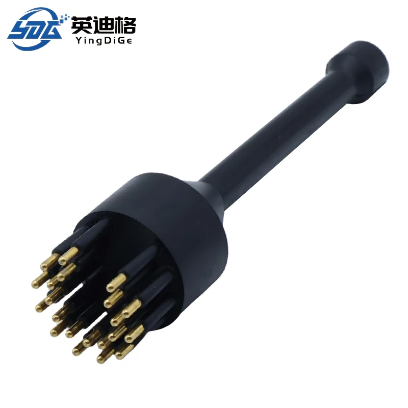 High-current Waterproof Underwater Deep Sea 21 Pin Male Blank Plug IP68 Standard Connector YingDiGe YDG-CTC-P-M-C Brass Gold