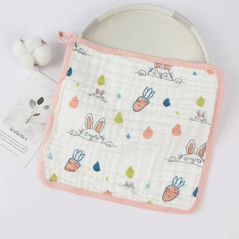 J15U منشفة غسيل ناعمة ماصة للأطفال مقاس 12 بوصة × 12 بوصة مناديل استحمام للأطفال #3