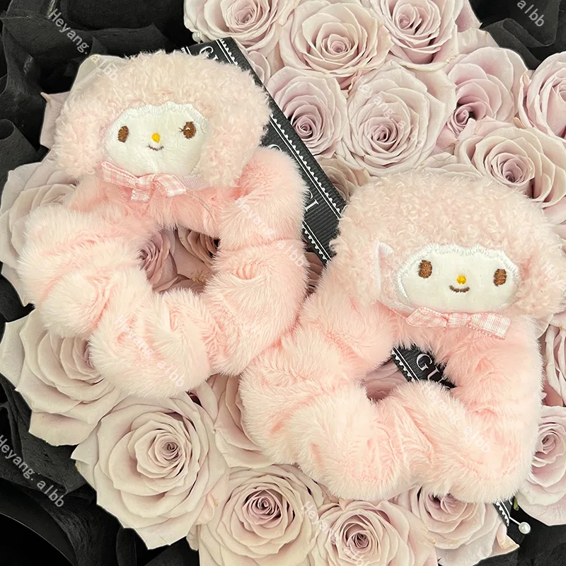 

Kawaii сладкое пианино, плюшевая петля для волос, мультяшная розовая заколка для волос, аксессуары для волос в стиле аниме, периферийные устройства для толстой кишки, веревка для волос, повязка на голову, подарки