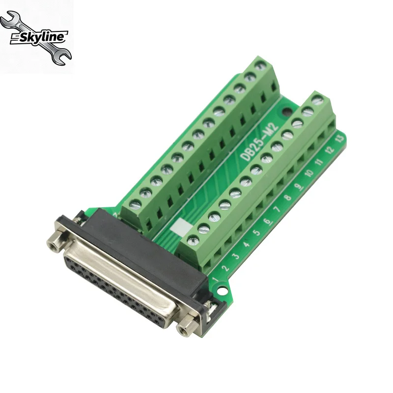 

Женский 25-контактный разъем, клеммы, плата модуля разъема