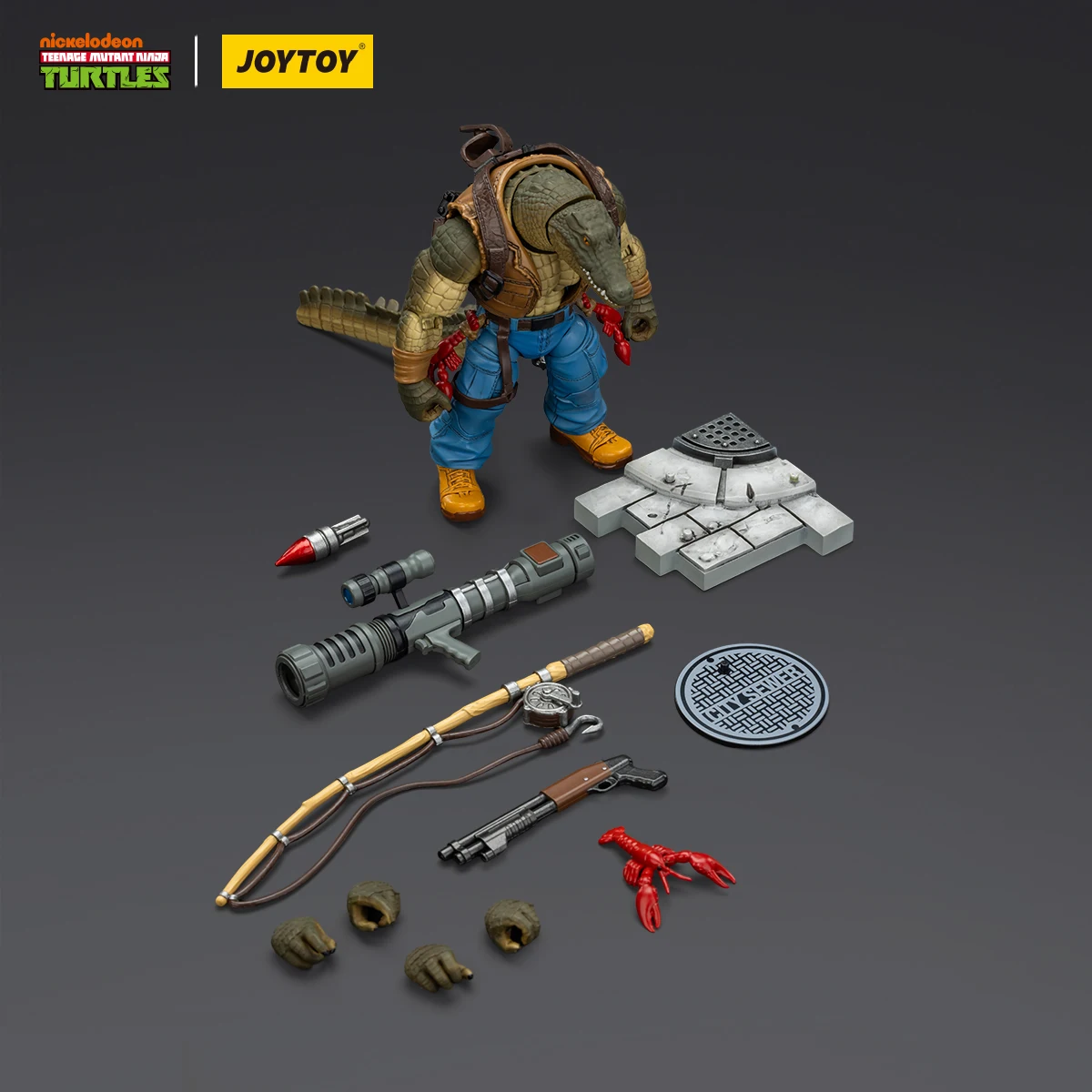 Joytoy adolescente mutante ninja tartarugas 1/18 figura de ação tmnt-leatherhead coleção modelo brinquedo decoração menino presentes de aniversário