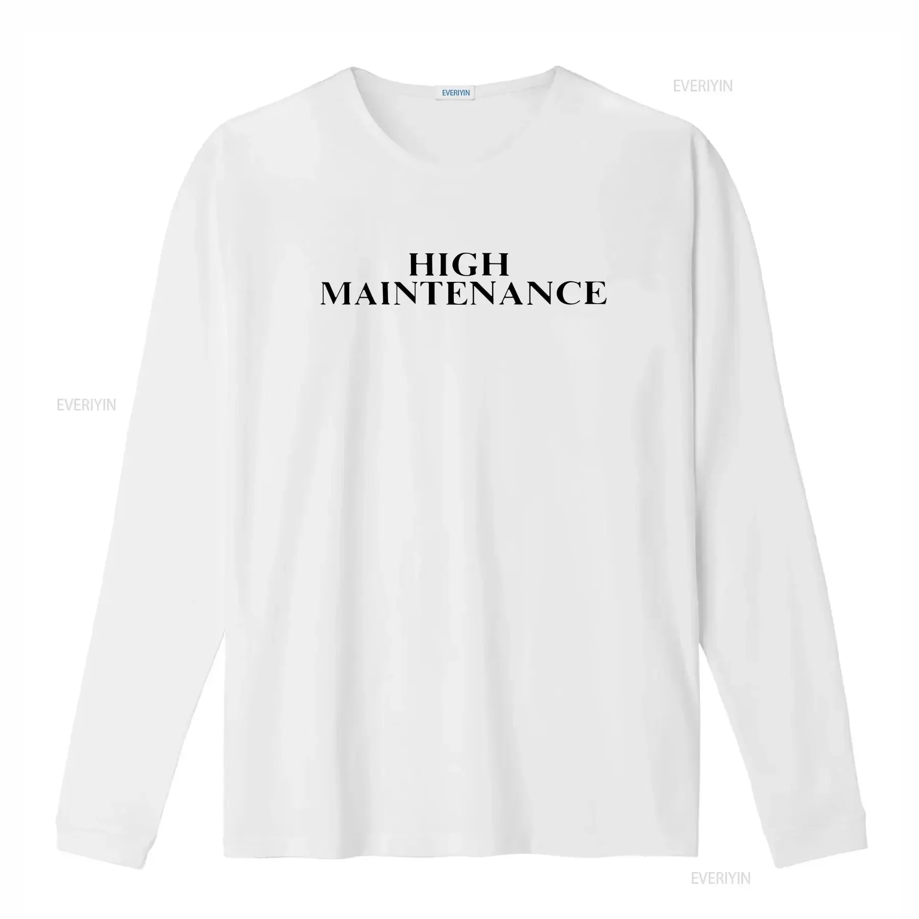 High Maintenance Women's Skimming T Trending Crop Top Basic Spring Summer Shirt vintage Washed graphic homme streetwear