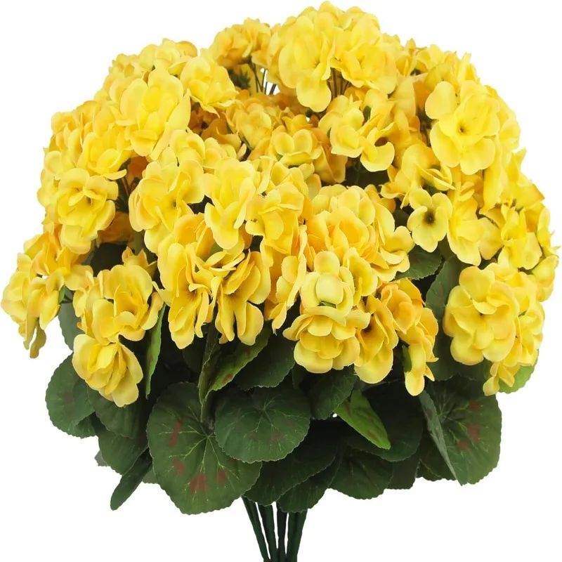 Violette lente zijden bloemen kunstplanten met begonia geranium kunstbloemen voor thuis woonkamer decoratie