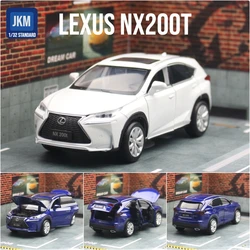 Lexus NX200T SUV dehors Toy Car, JKM Diecast Metal Miniature Model, Rib Back, Sound and Light Collection, Gift for Boys, Children, 1/32