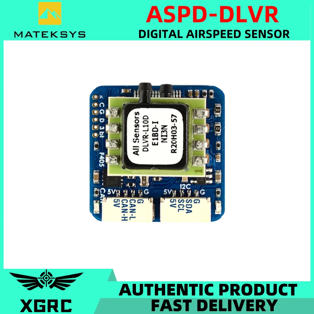 

Matek ASPD-DLVR DIGITAL FLIGHT SPEED SENSOR for RC FPV Racing Freestyle Airplane Drone F765-Wing Fix-Wing Flight Controller