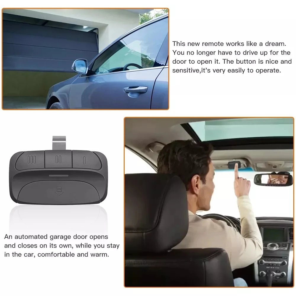 315MHZ-390MHZ Garage door Remote Control 893max 890max For Red Orange Green Yellow Purple Learning Button Garage Door Opener