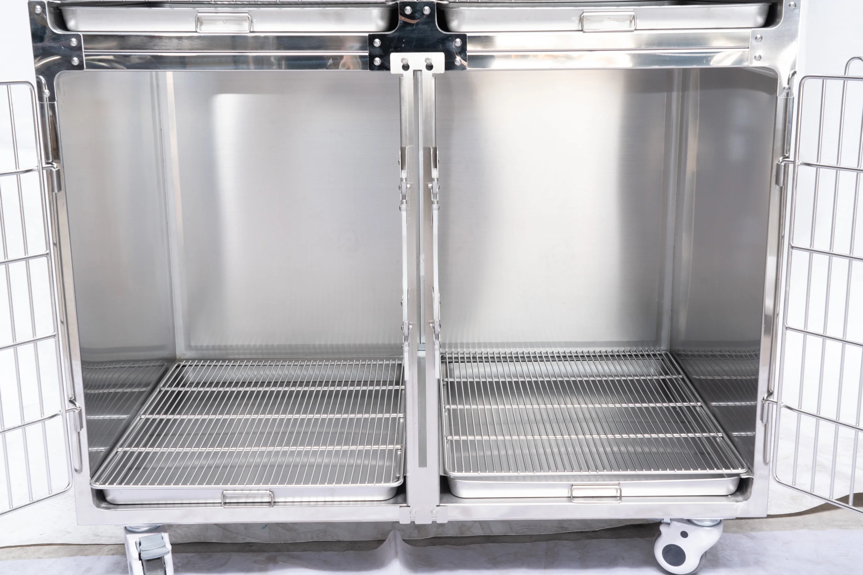 a forProfessional Pets Hospital Veterinary Cages Stainless Steel Modular Crates Dog Cage