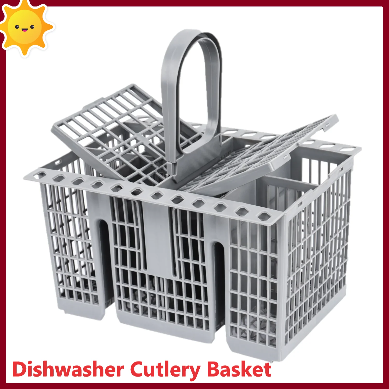 Replacement Dishwasher Cutlery Basket for Whirlpool Hotpoint Indesit Bauknecht Ikea OEM488000386607C00386607 C00257140 996738729
