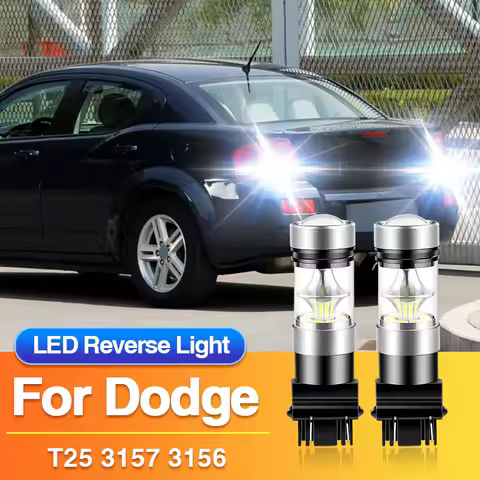2PCS T25 LED Reverse Light 3157 3156 Backup Lamp for Dodge Journey/Dakota/Durango/Grand Caravan/Caravan/Intrepid,P27/7W Bulb 12V