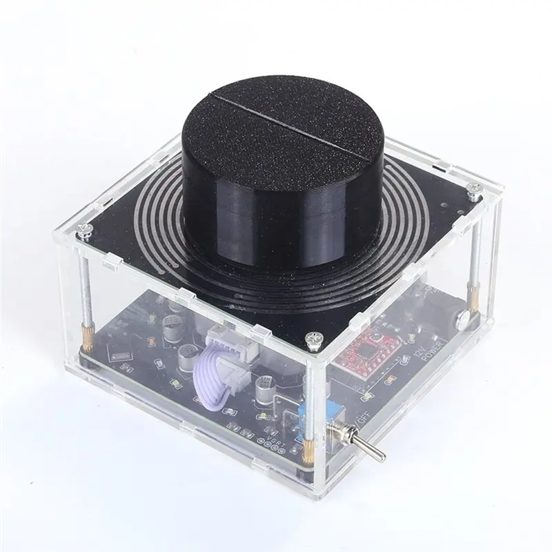 ABLK MWO Automatic Rotating Multi-Wave Oscillator Rotating Ornament - Rotating Copper Ring Light & Shadow Ornament EU Plug