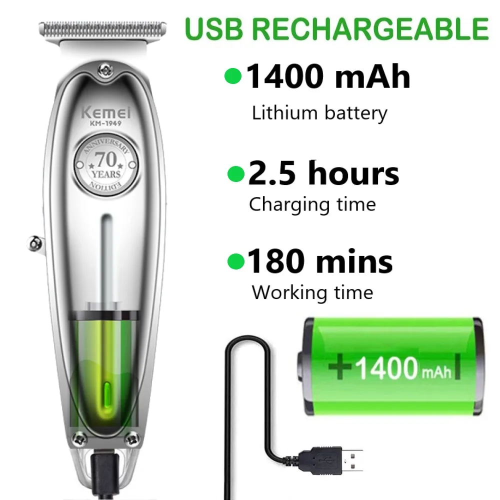 Машинка для стрижки волос Kemei, электрический триммер для волос, Парикмахерская Машинка для стрижки волос, машинка для стрижки волос в комплекте