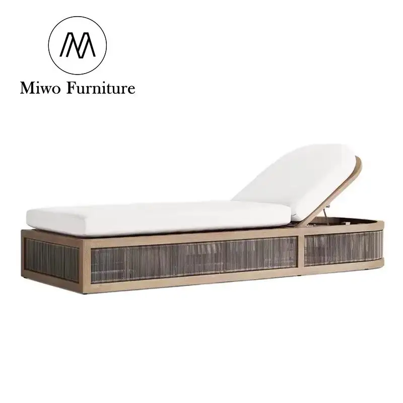 

Contemporary Garden Wooden Lounger Chair k Daybeds Patio Furniture Sets Daybed Modern Outdoor Fabric Bed Custom