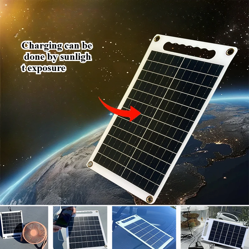 

10W Solar Charging Board with USB Port Convenient for Outdoor Emergency Carrying Portable Charging Board