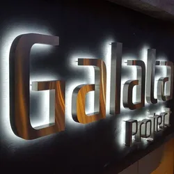 LED Backlit Sign for Store Channel Letters, Building Signs, Stainless Steel, Wall Decor, Custom Backlit, 3D Letter Signboard