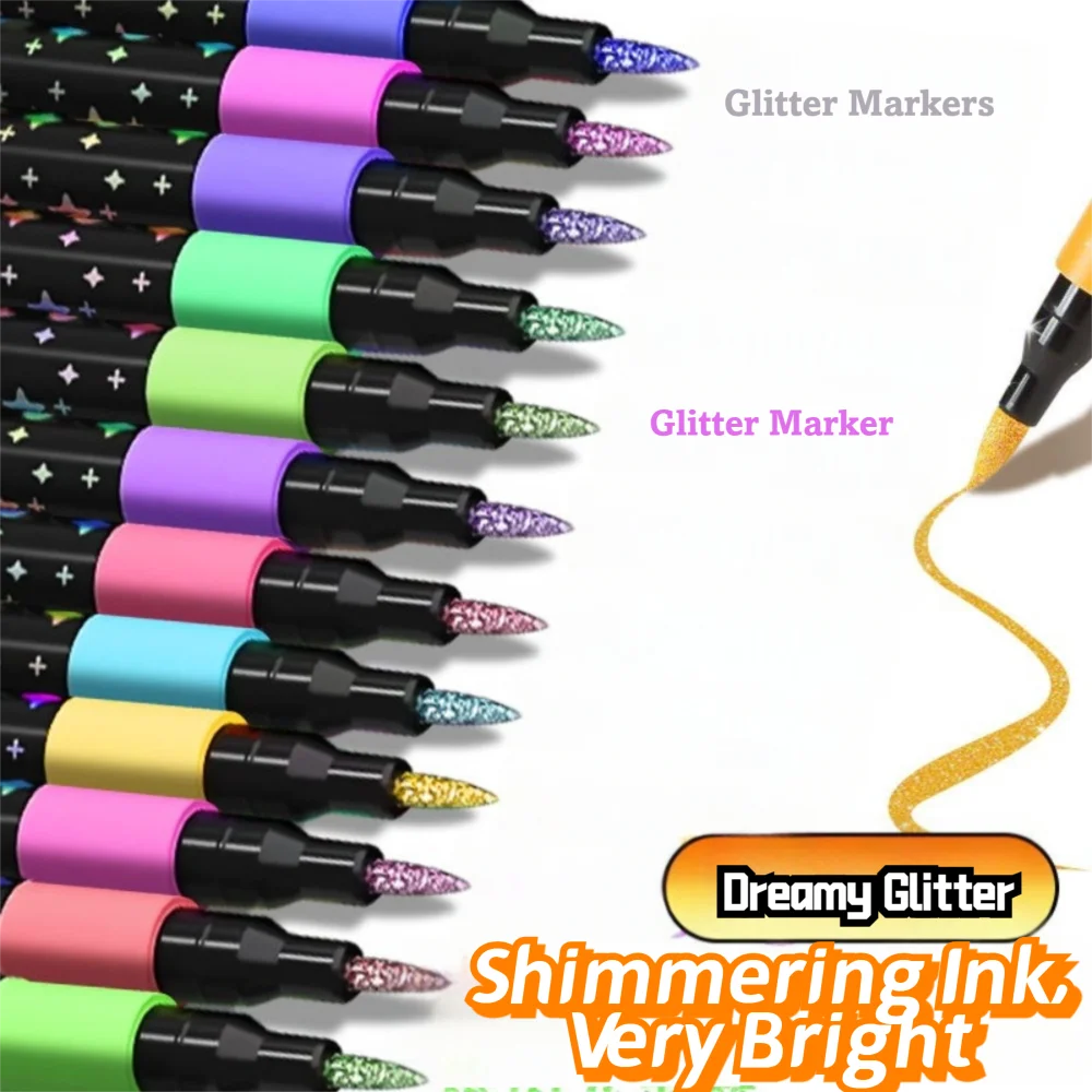 

Soft Head Design Acrylic Marker Washable Ink Quick-Drying Soft Head Marker Strong Coverage High Coverage Soft-Tip Marker