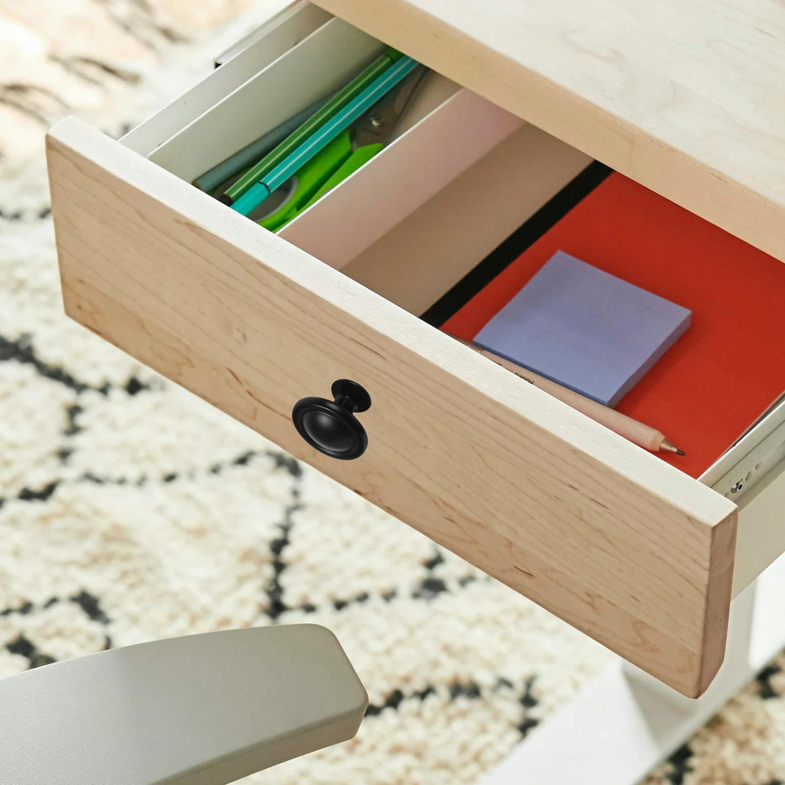 

12Pcs Round Cabinet Handles Durable Zinc Alloy Drawer Knobs Elegant American Style Butterfly Door Pulls for Furniture