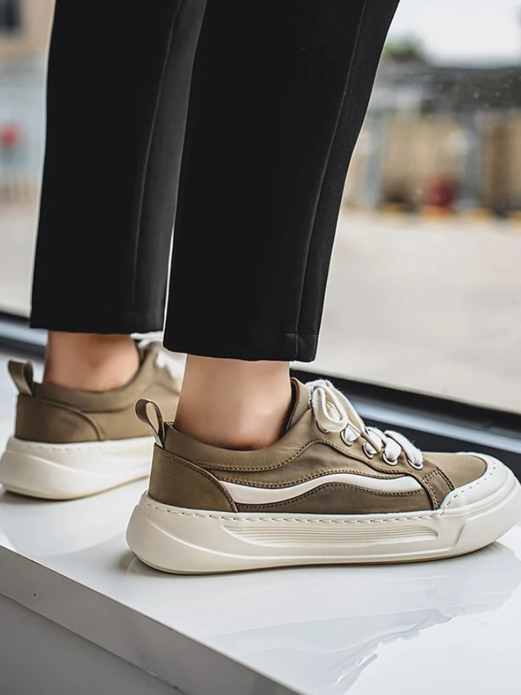 

Мужская обувь, увеличивающая рост, повседневная обувь на шнуровке для мужчин, летняя обувь без кожи для пешего туризма, низкие цены, кроссовки для отдыха для взрослых