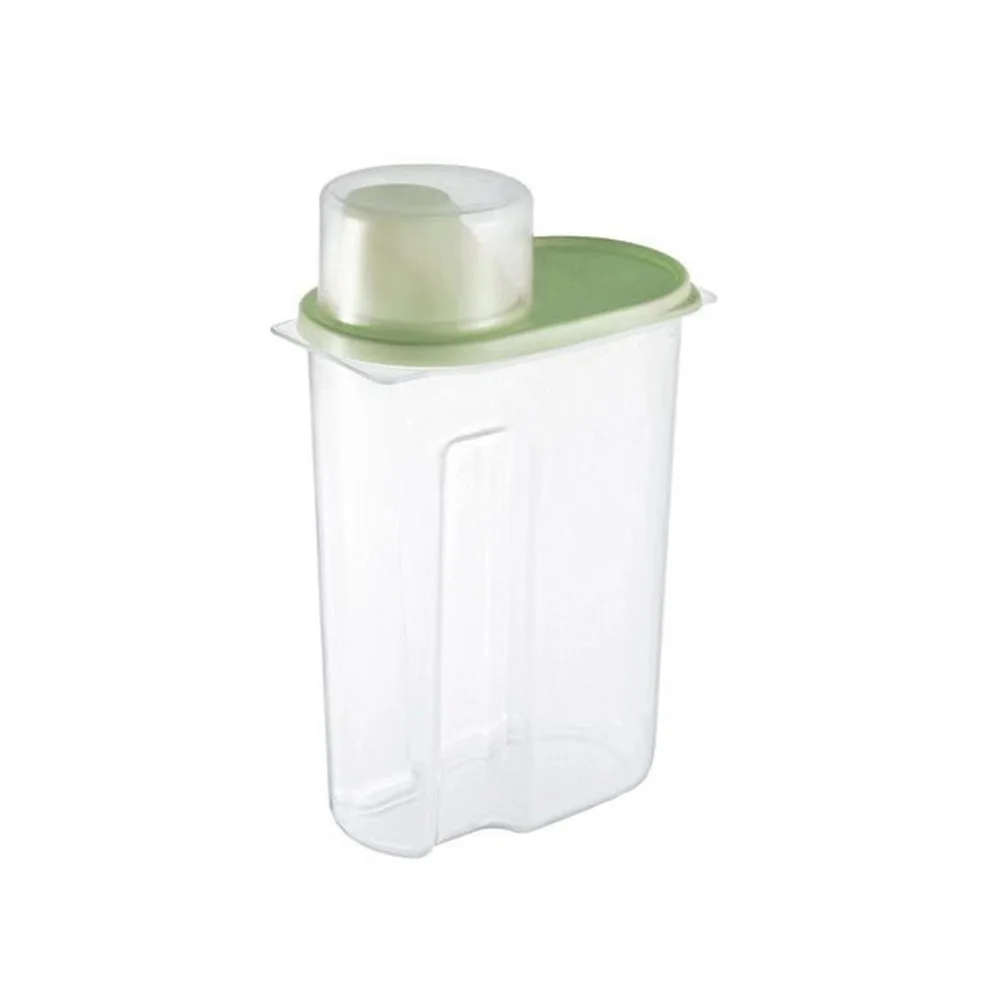 

Plastic Grain Storage Can Large 2.5L Transparent Sealed Container Kitchen Storage Box for Rice Oatmeal Cereal Dry Food