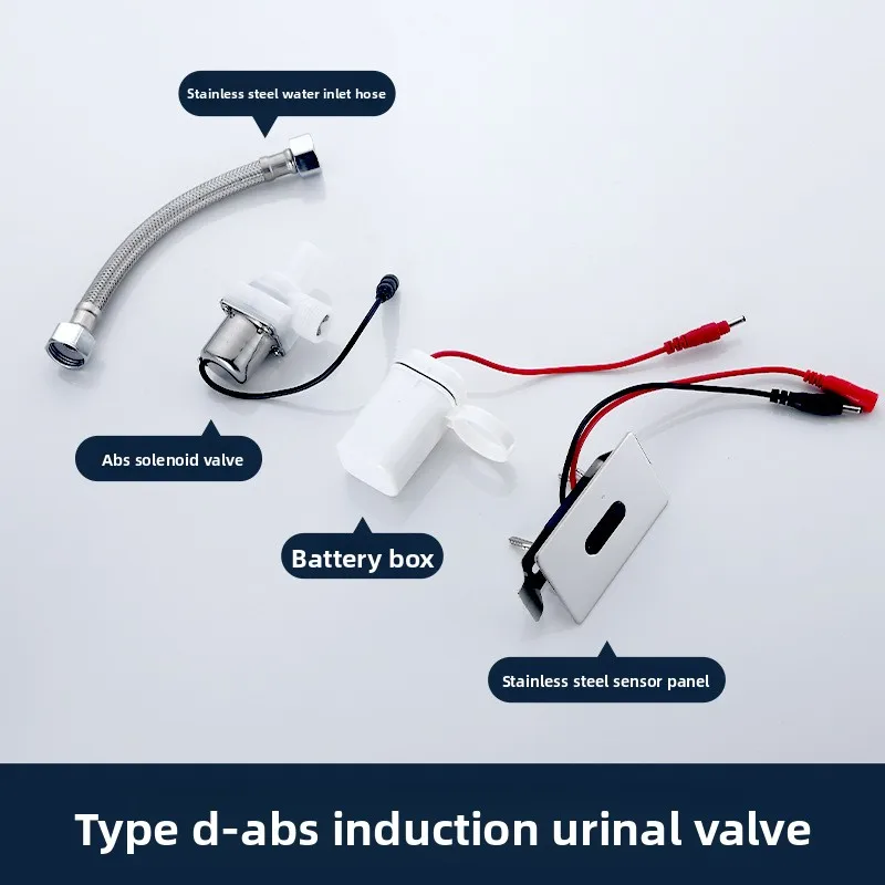 Ceramic Integrated Standing Urinals Sensor Flusher,Automatic Urinal Induction Sensor Electromagnetic Flush ValveAccessories