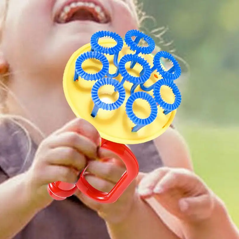 Bubble Blowers For Kids Horn Shape Manual Bubble Maker Toys Includes 1 Tray 50ML Solution Summer Outdoor Fun Toys Party Favor