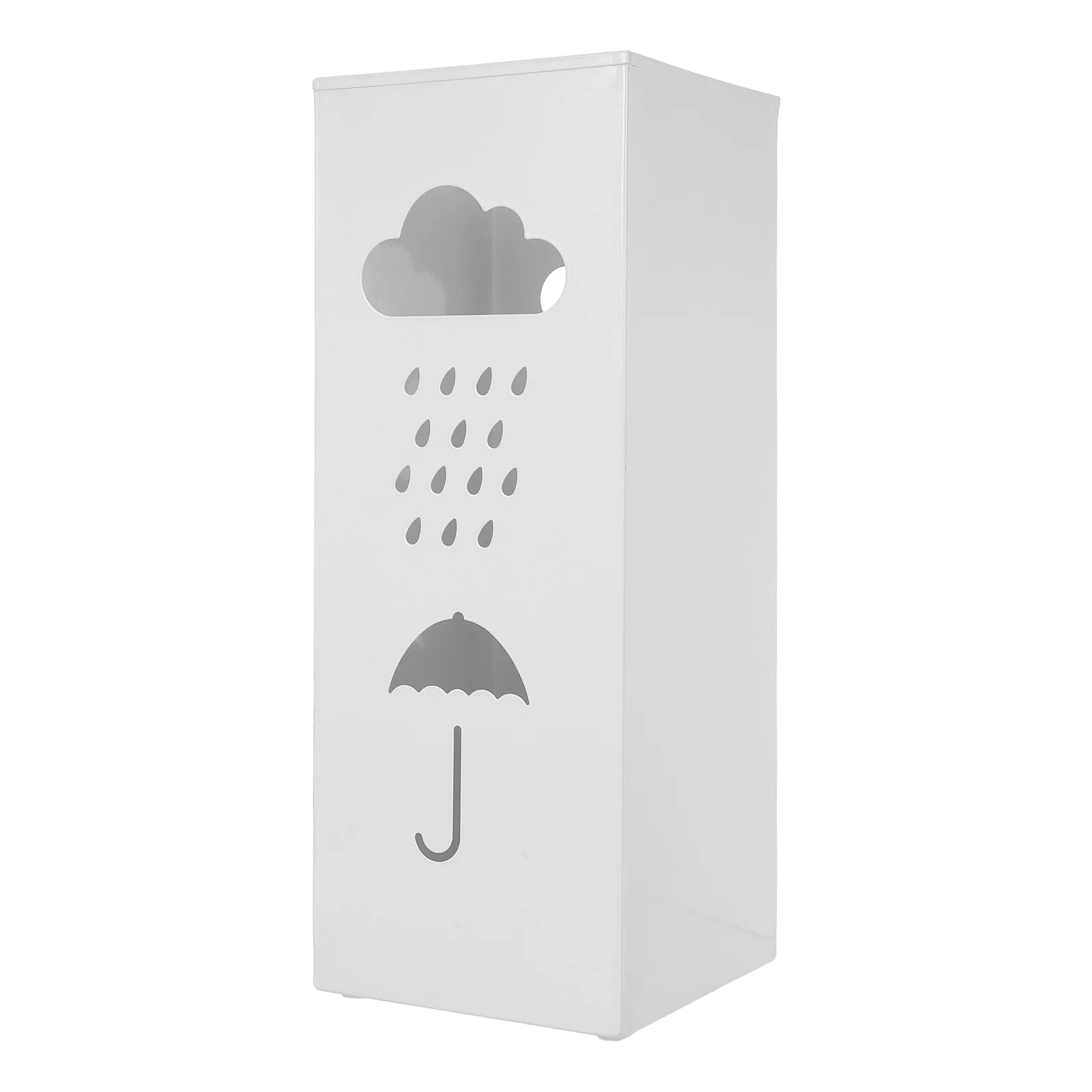 

Square Metal Umbrella Bucket Indoor Entryway Stand Hotel Household Iron Rack Storage Organizer Walking Sticks Holder Large