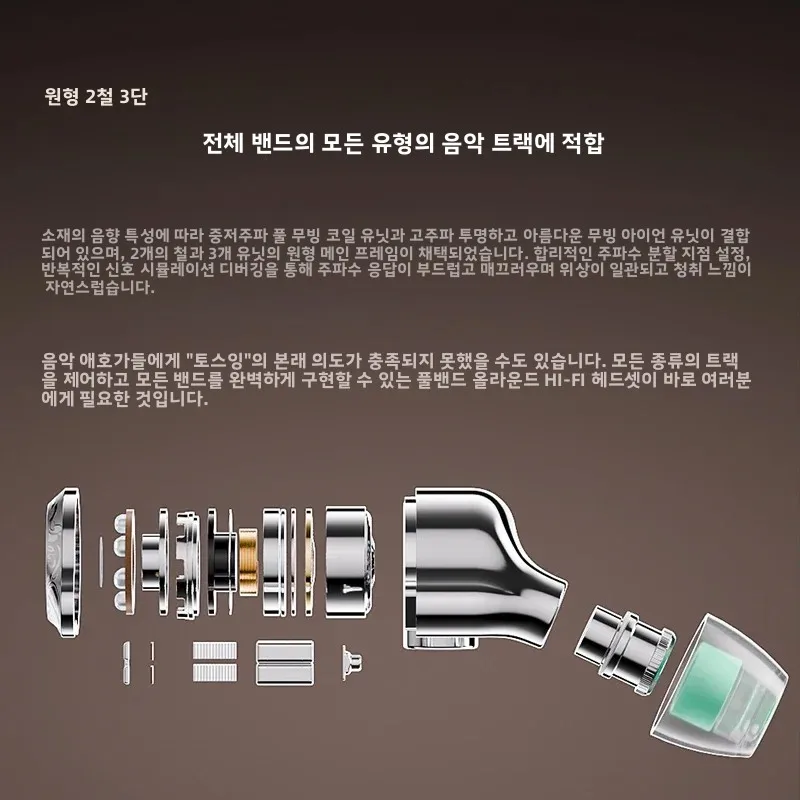 Zhulinniao Yingsun Z5 유선 이어폰 HD 듀얼 챔버 맞춤형 이어플러그 HiFi 사운드 교체 가능한 튜브 게임 및 음악용 마이크 없음
