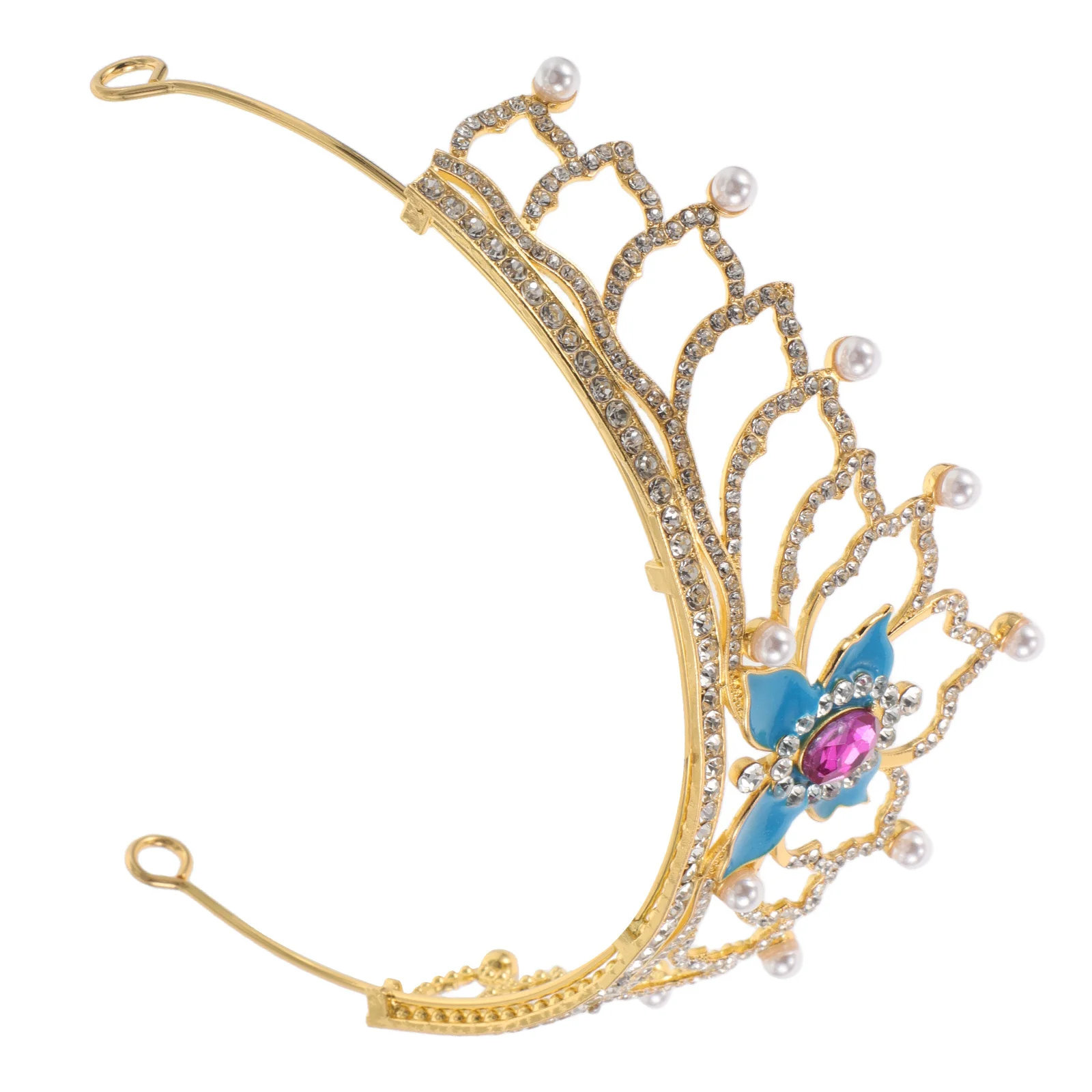 

Elegant Crown Headband For Bride Wedding Celebration Bridal Party Headpiece Women Costume Festival Masquerade Prom