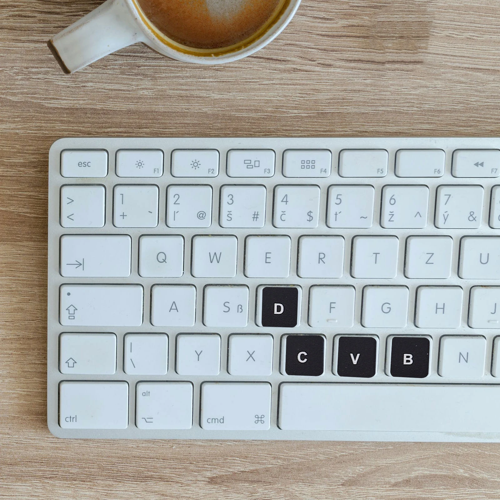 

2pcs English Keyboard Stickers Clear Wear-Resistant Large Print Self Adhesive Laptop Computer Keyboard Decals For Notebook