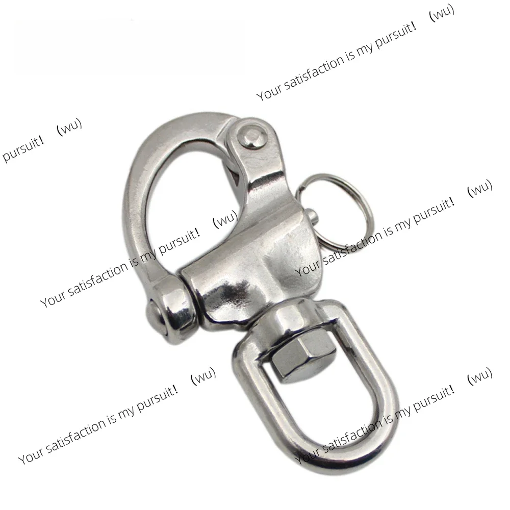 

Stainless steel 304 316-turn rotary spring shackle, hand-pulled quick-hanging shackle hook