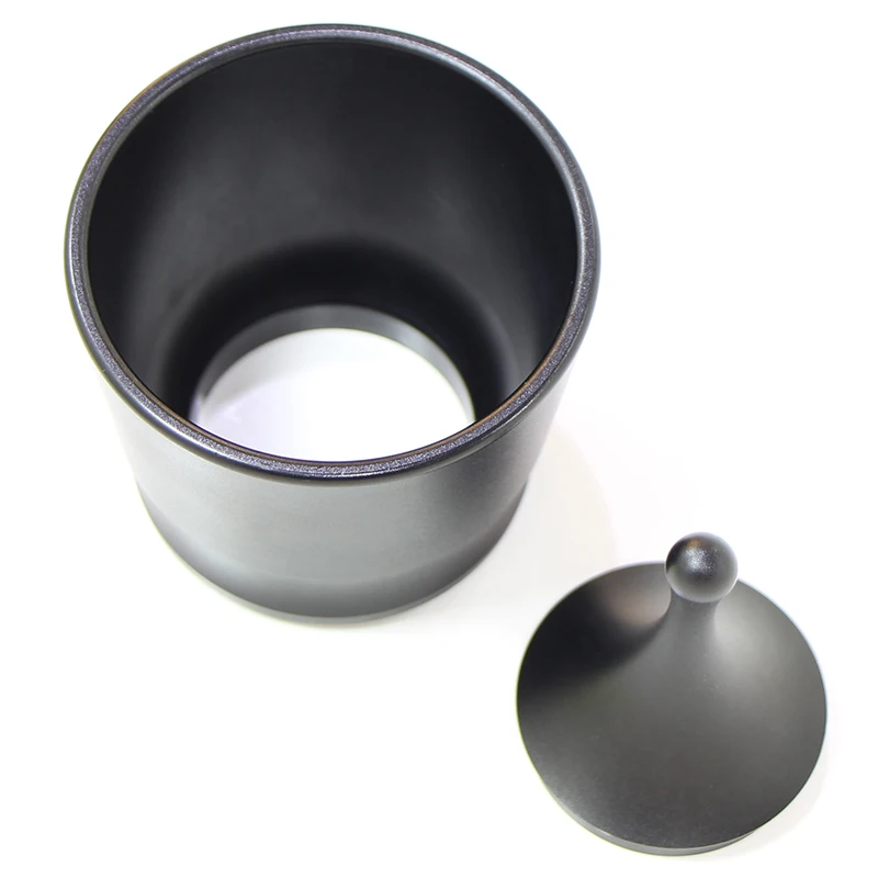 Aluminum Alloy Smart Dosing Ring Brewing Bowls For 49-58mm Coffee Tampering Espresso Barista Tool For Coffee Powder Black Silver