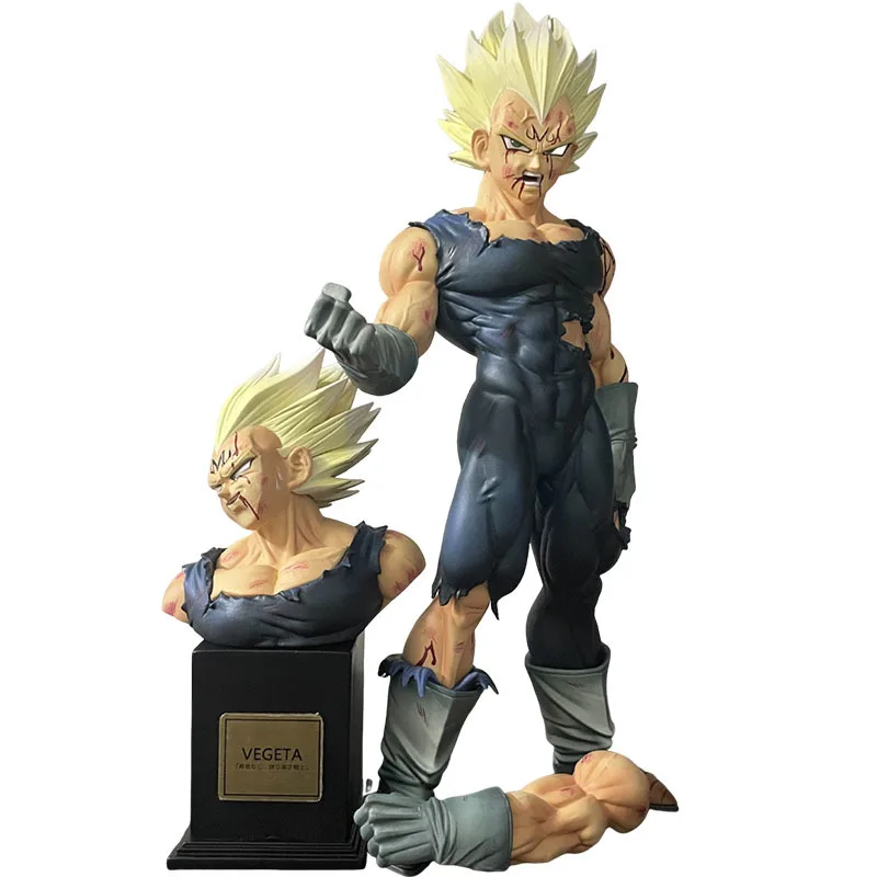 

Фигурка Вегеты VF из аниме Dragon Ball Z с двумя головами, Маджин Вегета, 28 см, Супер Сайян, игрушка, статуэтка GK