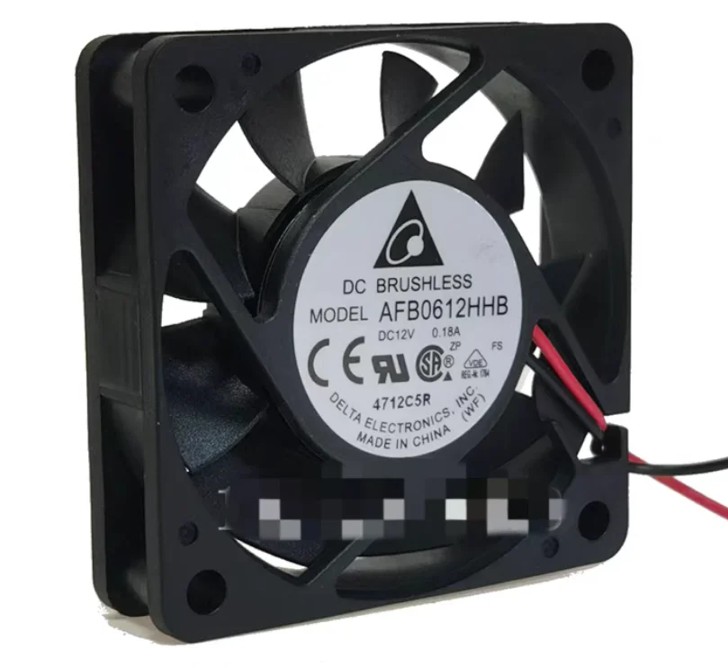 

Delta Electronics AFB0612HHB DC 12 В 0,18 А 60x60x15 мм 2-проводной охлаждающий вентилятор